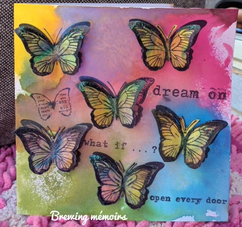 #stamping #bling #card #butterflies